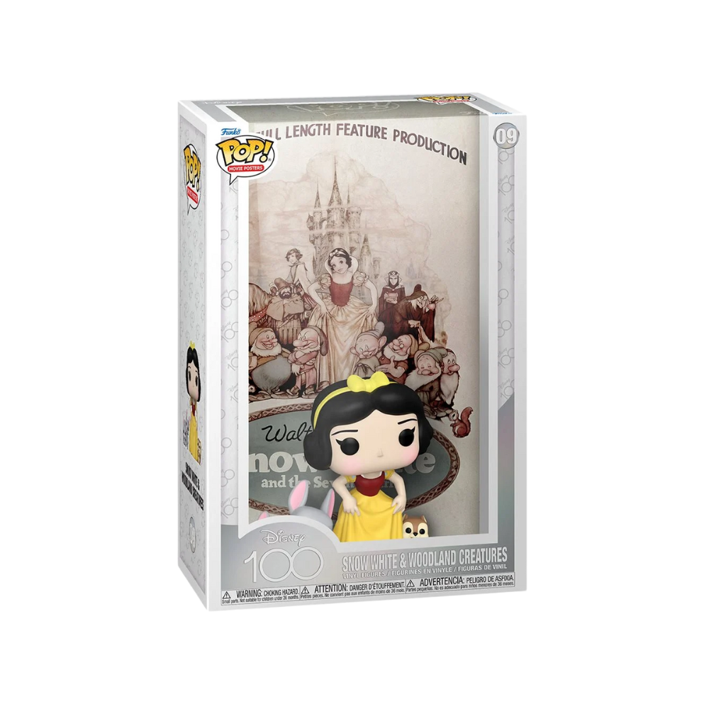 Disney 100 Snow White & Woodland Creatures Pop! Movie Poster with Case