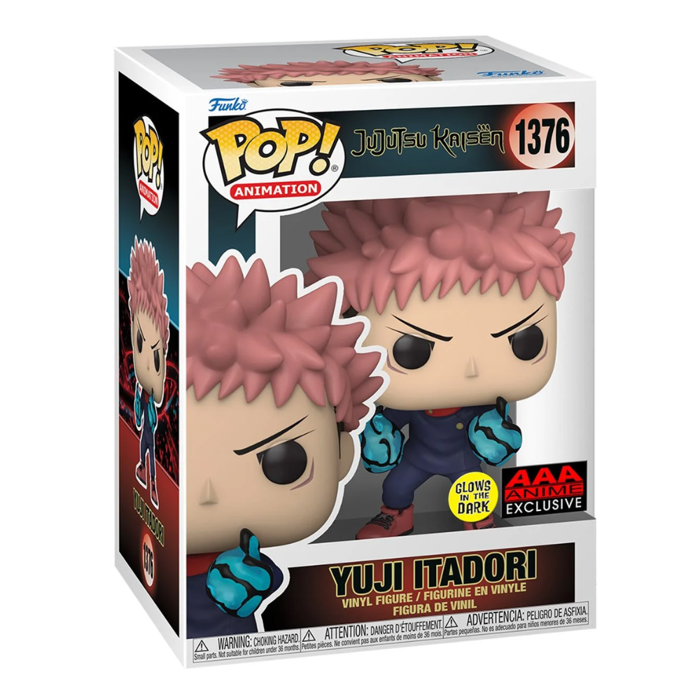 Jujutsu Kaisen Yuji Itadori Divergent Fist Glow-in-the Dark Funko Pop! Vinyl Figure #1376 - AAA Anime Exclusive
