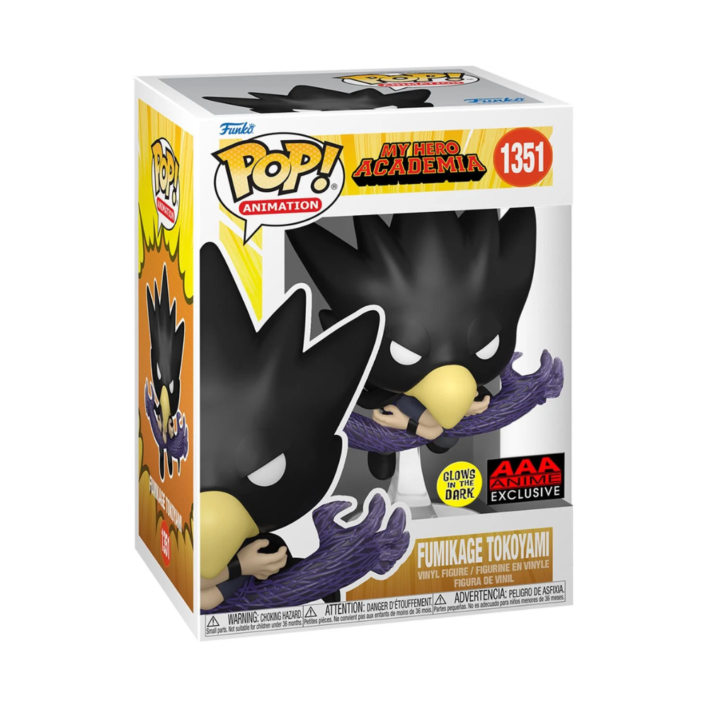 My Hero Academia Fumikage Tokoyami Fallen Angel Glow-in-the-Dark Funko Pop! Vinyl Figure #1351 - AAA Anime Exclusive