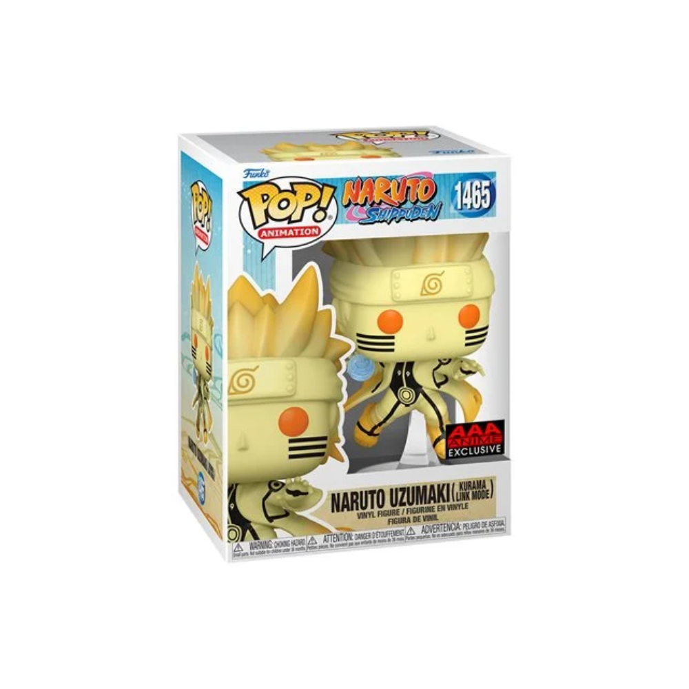 Naruto: Shippuden Naruto Uzumaki Kurama Link Mode Funko Pop! Vinyl Figure #1465 - AAA Anime Exclusive