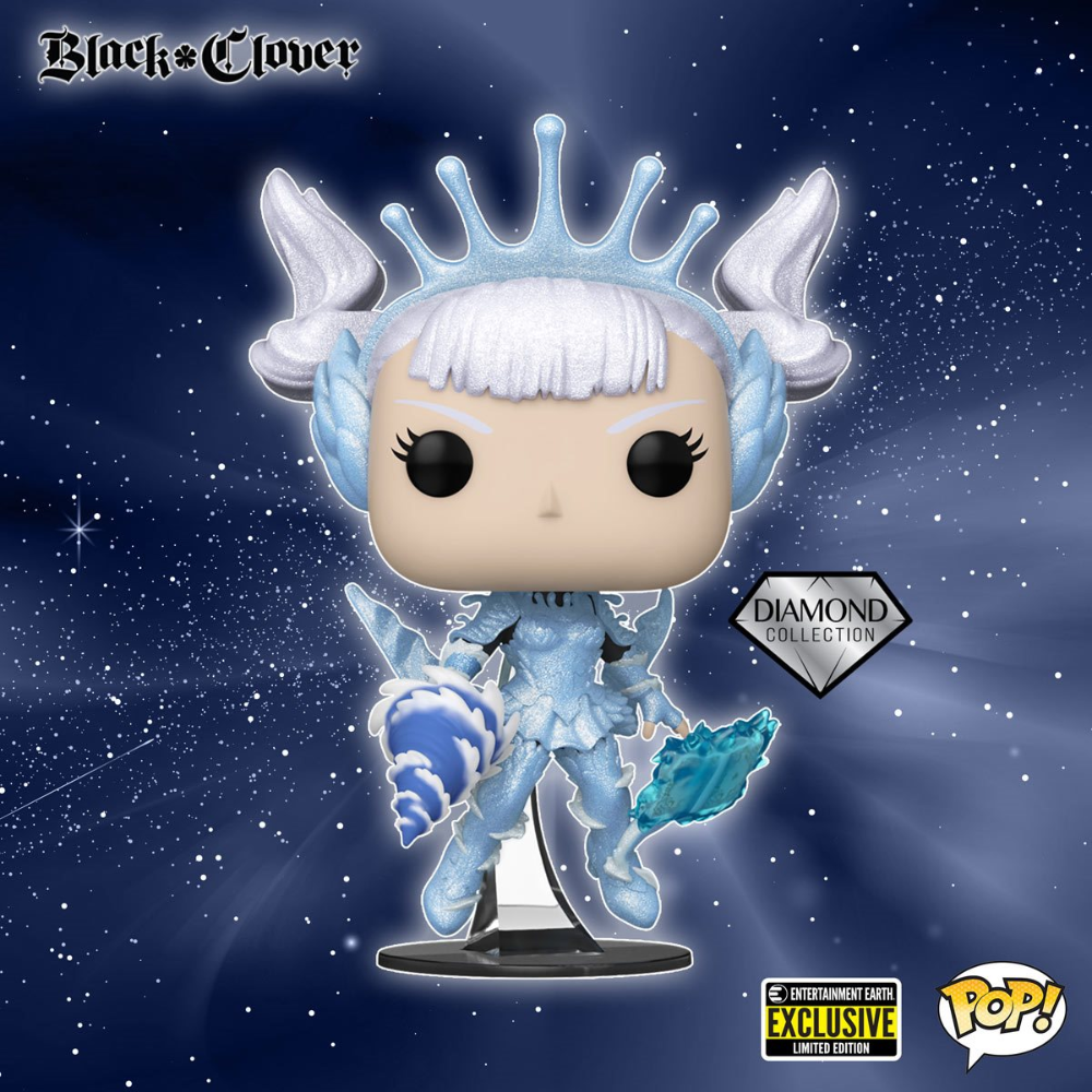 Black Clover Noelle (Valkyrie Armor) Diamond Glitter Funko Pop! Vinyl Figure #1421 - Entertainment Earth Exclusive