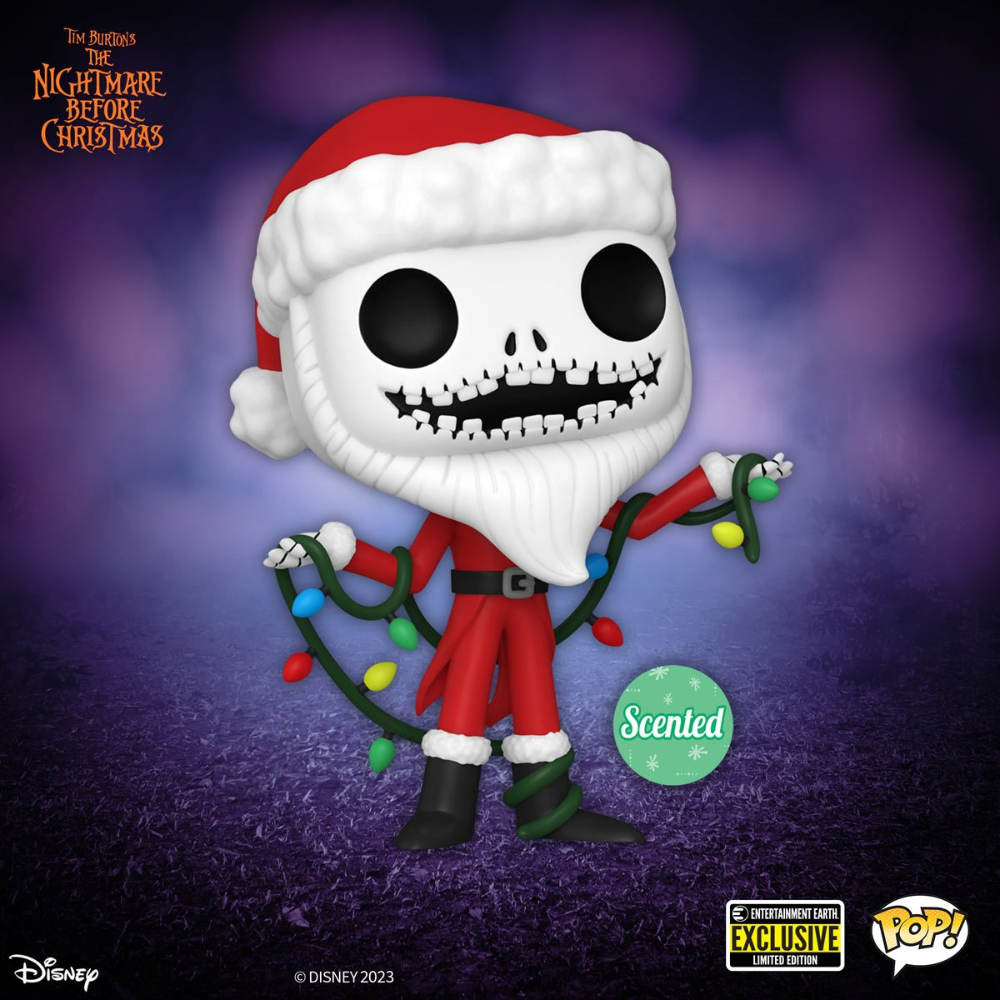 Nightmare Before Christmas 30th Anniversary Santa Jack Scented Funko Pop! Vinyl Figure - Entertainment Earth Exclusive