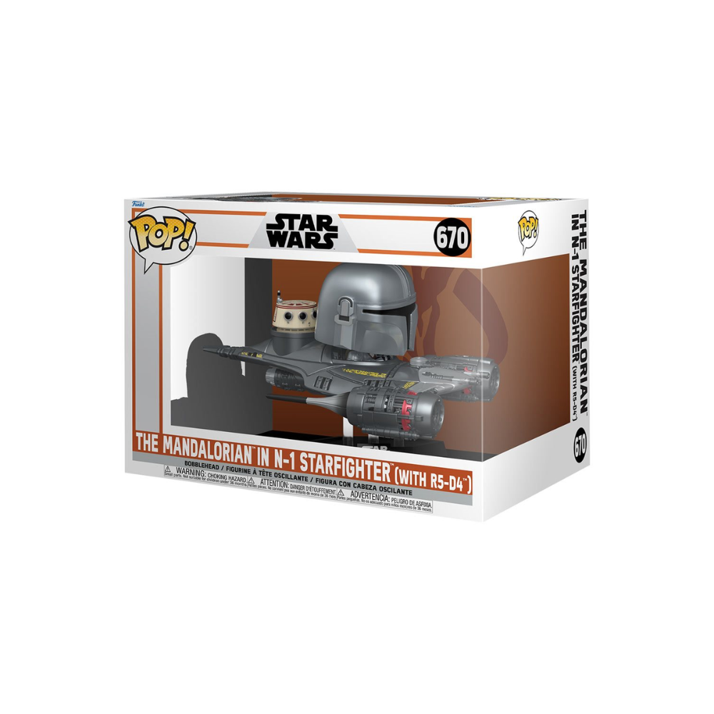 Star Wars: The Mandalorian in N-1 Starfighter (with R5-D4) Funko Pop! Ride #670
