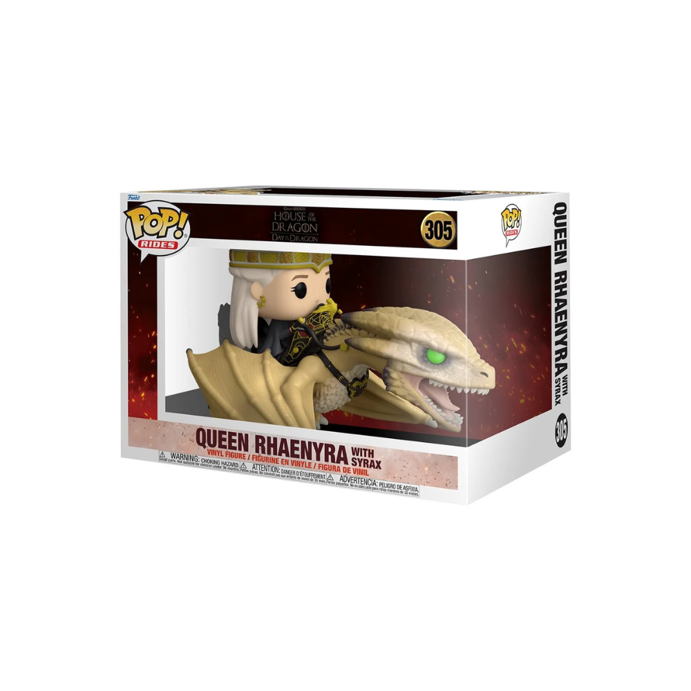 House of the Dragon Queen Rhaenyra with Syrax Deluxe Funko Pop! Vinyl Ride #305
