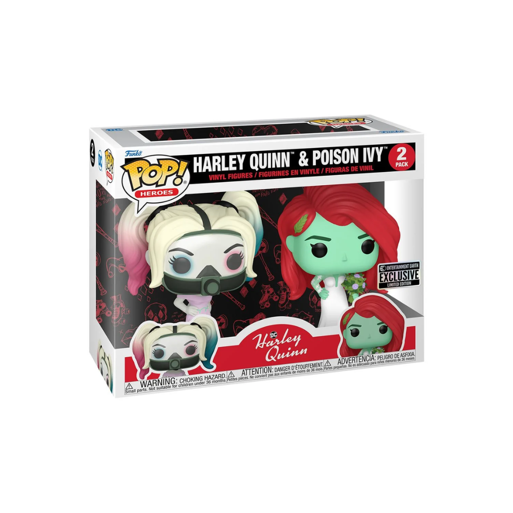 Harley Quinn and Poison Ivy Wedding Funko Pop! Vinyl Figure 2-Pack - Entertainment Earth Exclusive