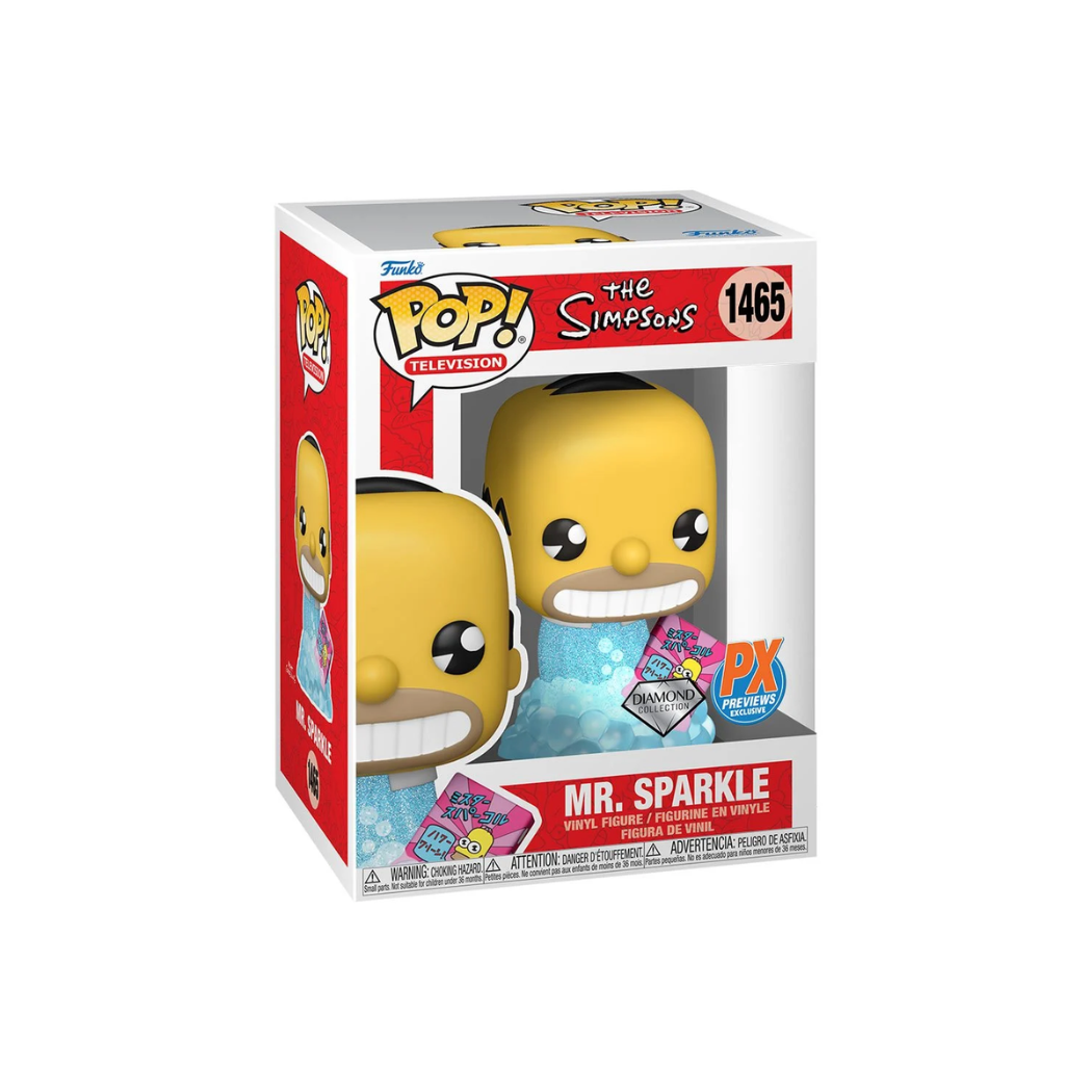 The Simpsons Mr. Sparkle Diamond Glitter Funko Pop! Vinyl Figure #1465 - Previews Exclusive