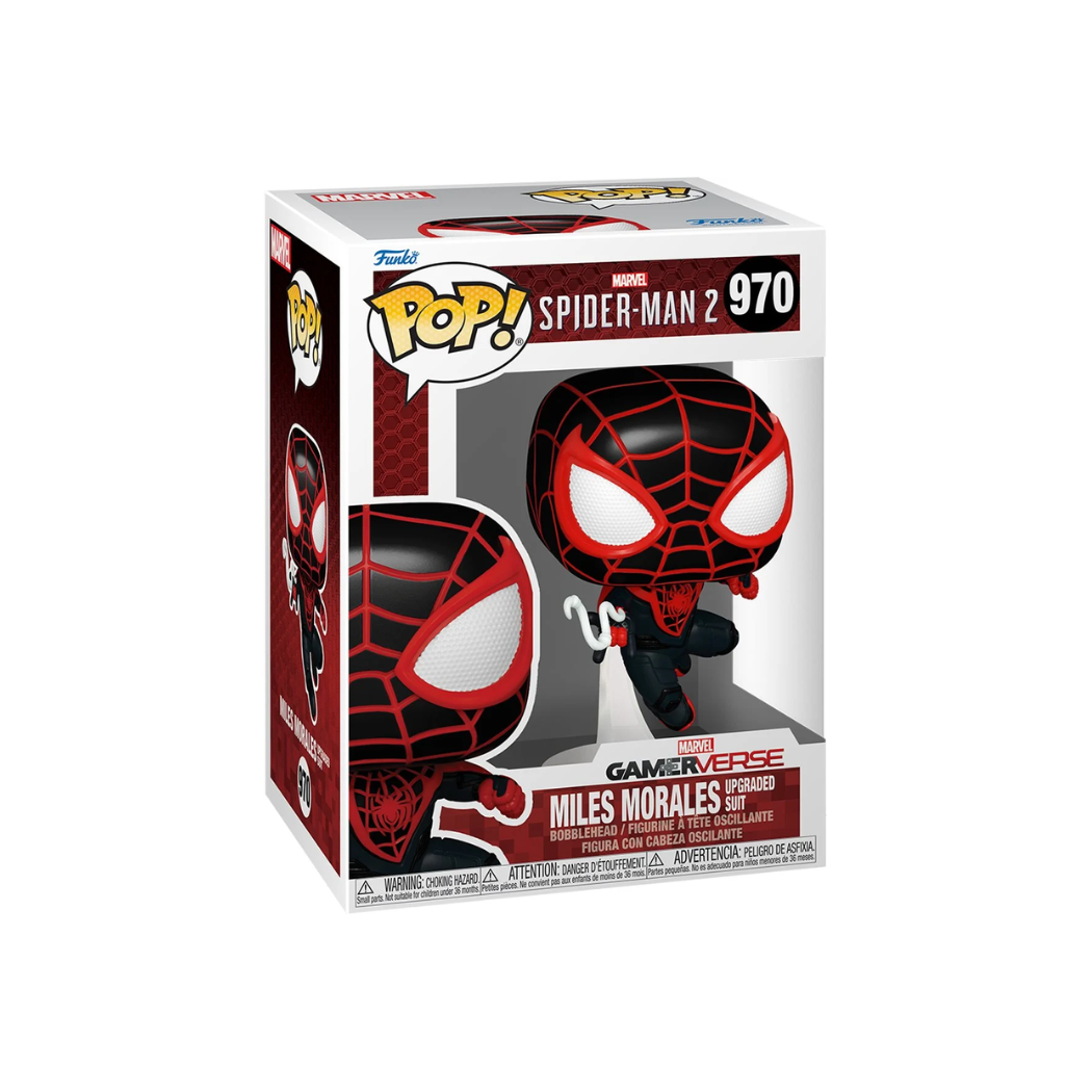 Spider-Man 2 Game Miles Morales Upgraded Suit Funko Pop! Vinyl Figure #970