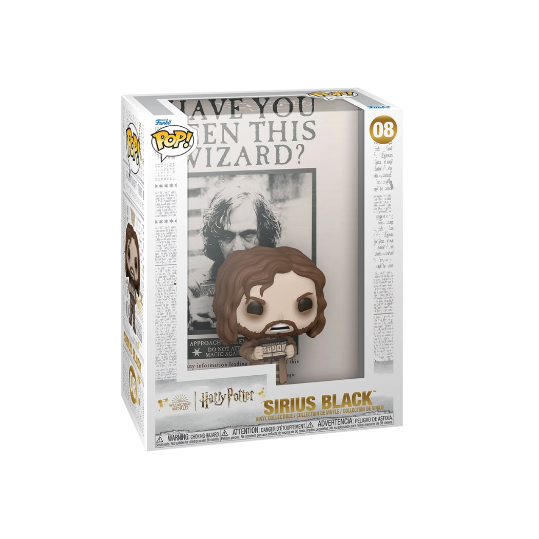 Harry Potter and the Prisoner of Azkaban Sirius Black Funko Pop! Cover Figure #08 with Case