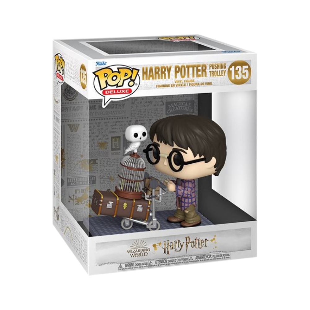 Harry Potter 20th Harry Pushing Trolley Deluxe Pop! Vinyl