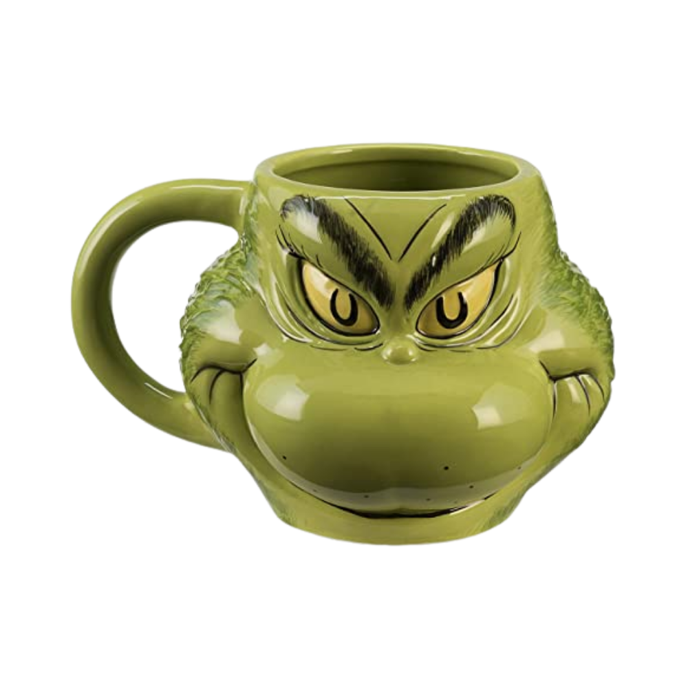 Dr. Seuss Grinch Sculpted Ceramic Mug
