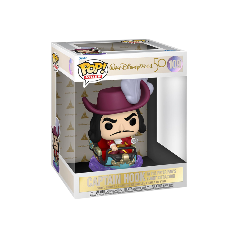 Walt Disney World 50th Ann. Hook on Peter Pan Flight Ride Pop! Vinyl