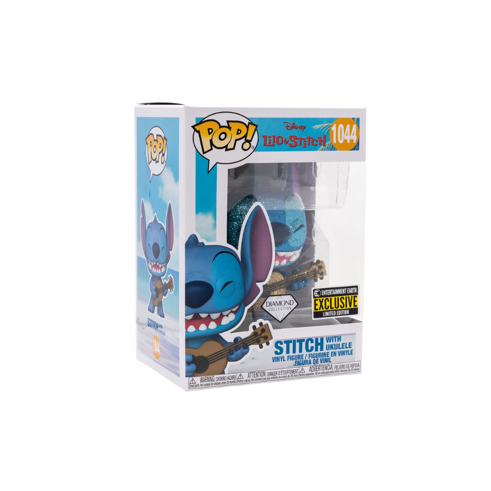 Lilo & Stitch Ukulele Diamond Glitter Pop! Vinyl - EE Ex.
