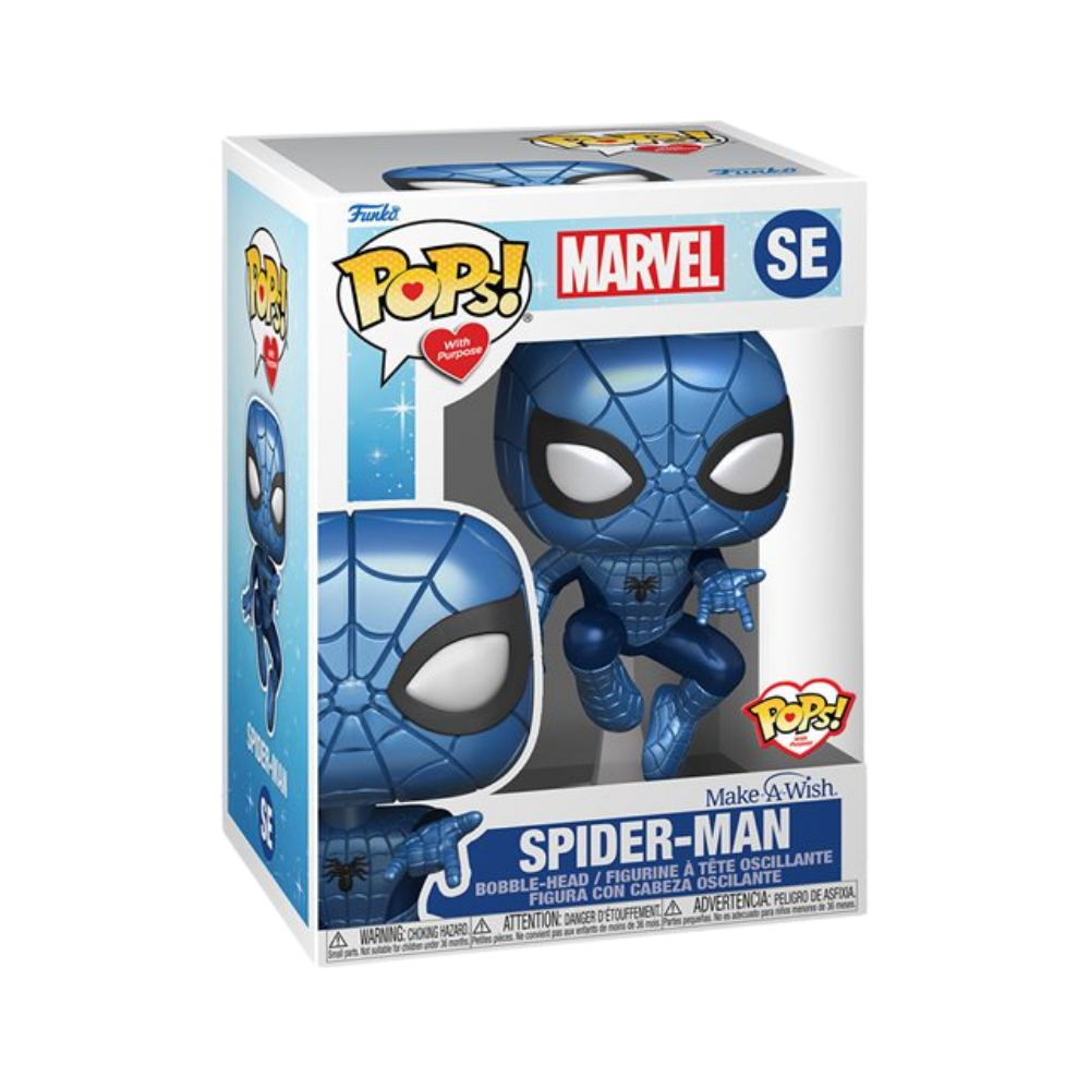 Make-A-Wish Spider-Man Metallic Pop! Vinyl Figure