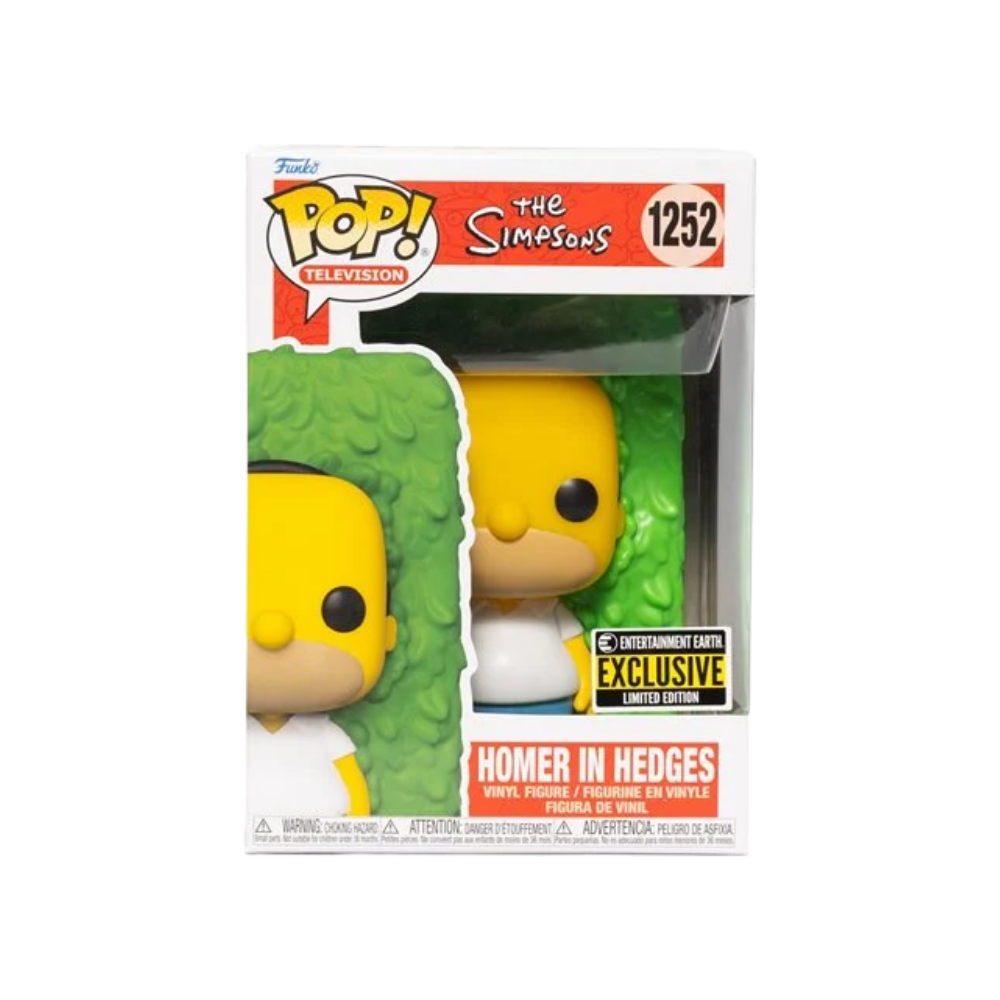 The Simpsons Homer in Hedges Pop! Vinyl Figure - Entertainment Earth Exclusive