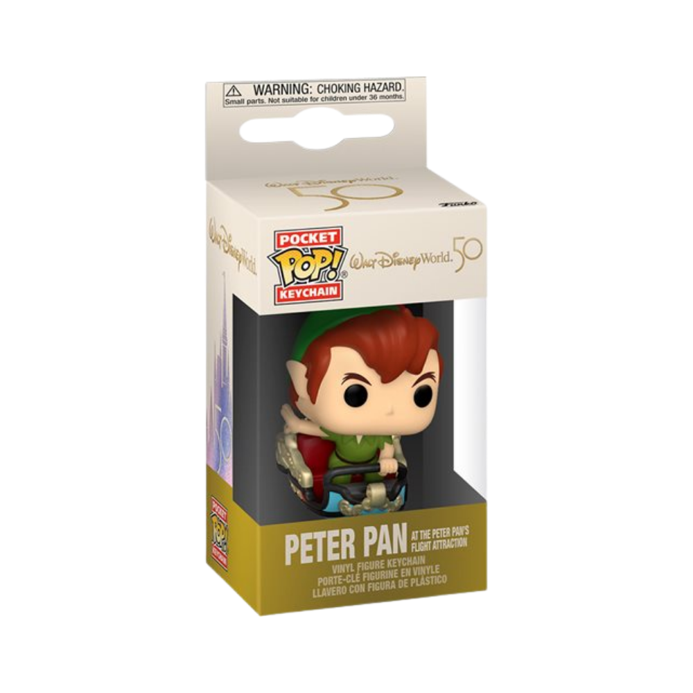 Walt Disney World 50th Anniversary Peter Pan Pocket Pop! Key Chain