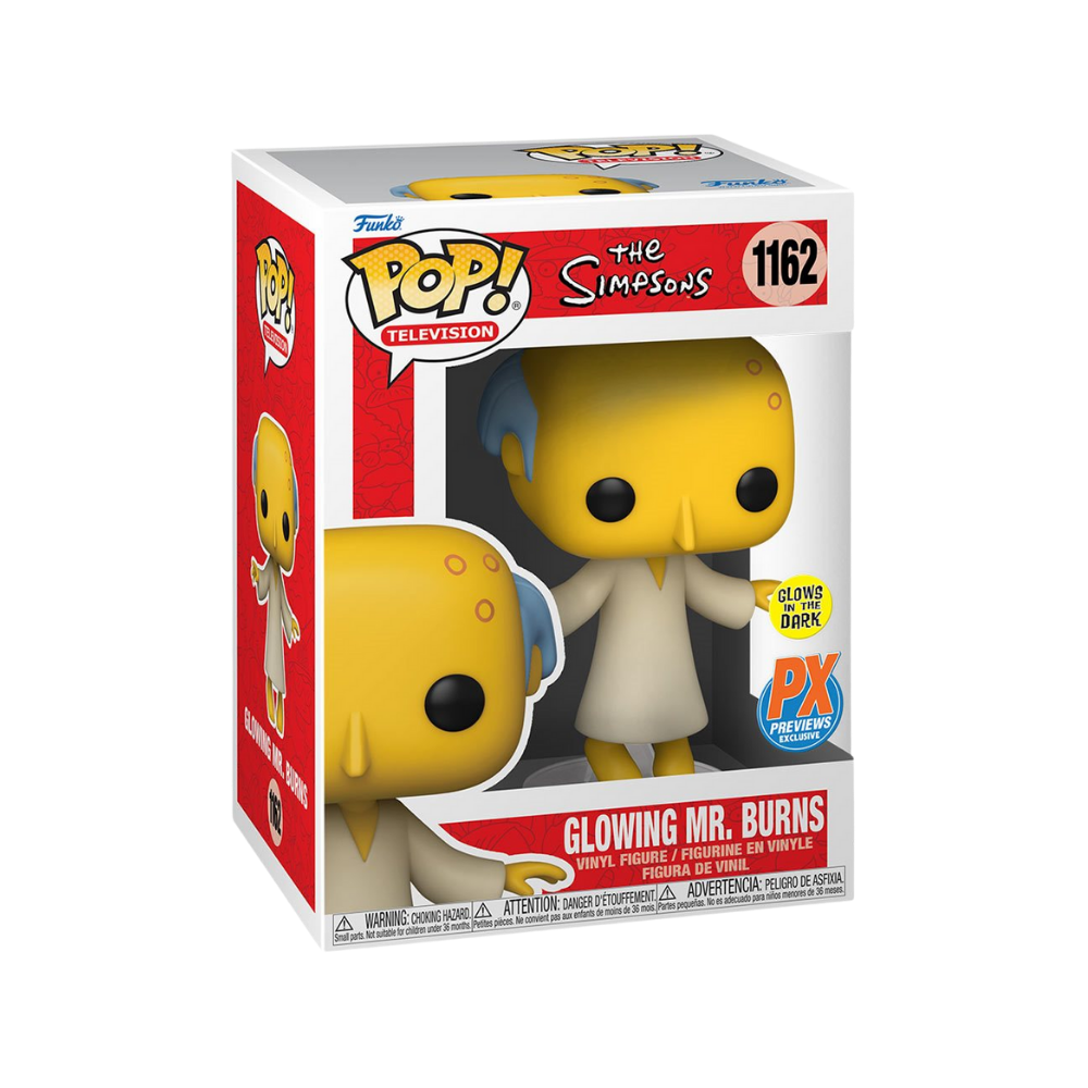 The Simpsons Glowing Mr. Burns Pop! Vinyl Figure - Previews Exclusive