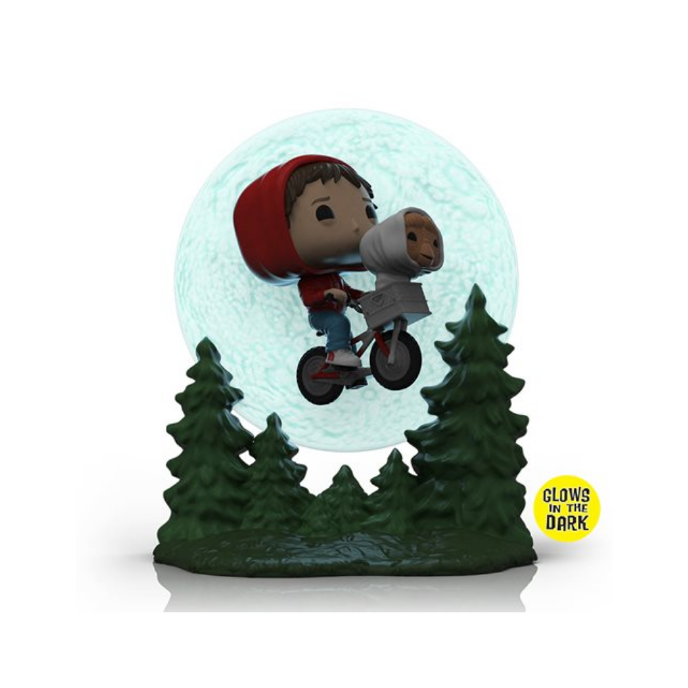 E.T. 40th Anniversary Elliot and ET Flying GITD Pop! Moment