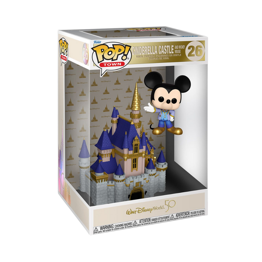Walt Disney World 50th Anniversary Castle with Mickey Pop! Vinyl Town