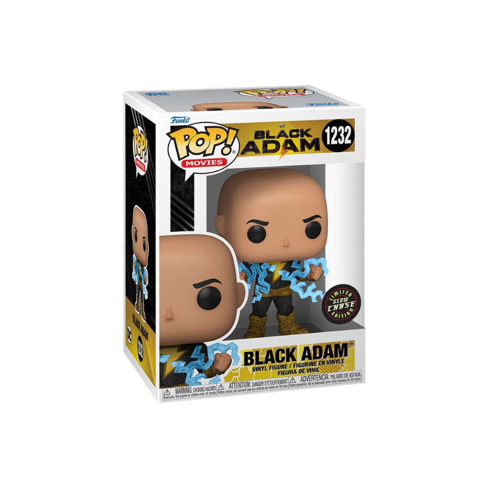 Black Adam Pop! Vinyl Black Adam (Lightning) CHASE GLOW BUNDLE