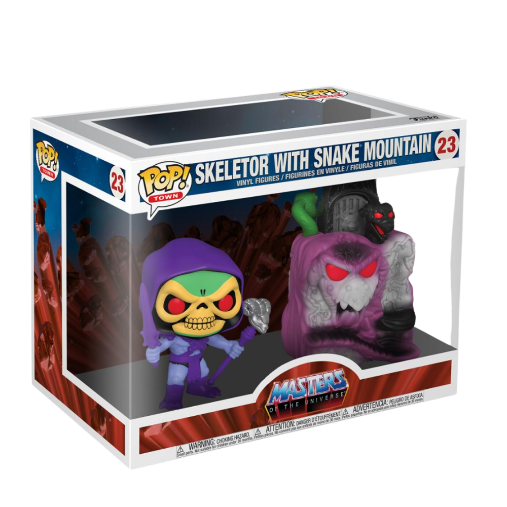 MOTU Snake Mountain with Skeletor Pop! Town