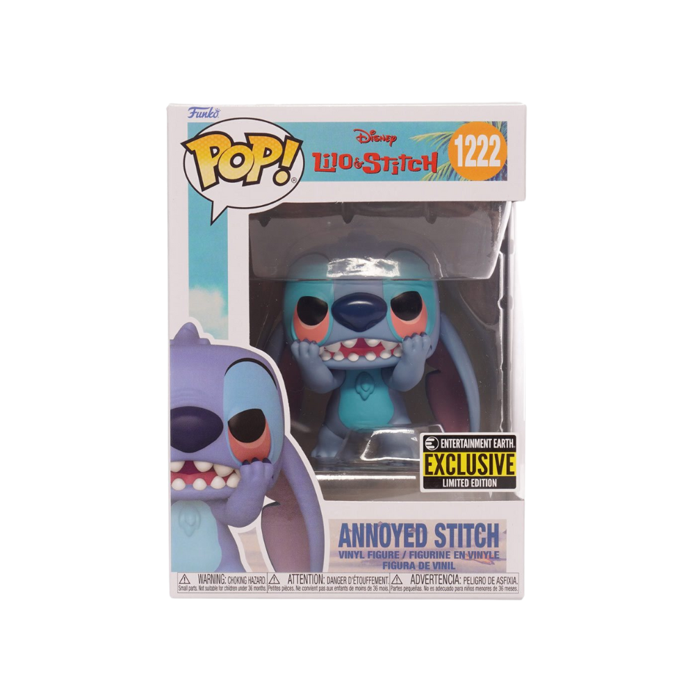 Lilo & Stitch Annoyed Stitch Pop! Vinyl Figure - Entertainment Earth Exclusive