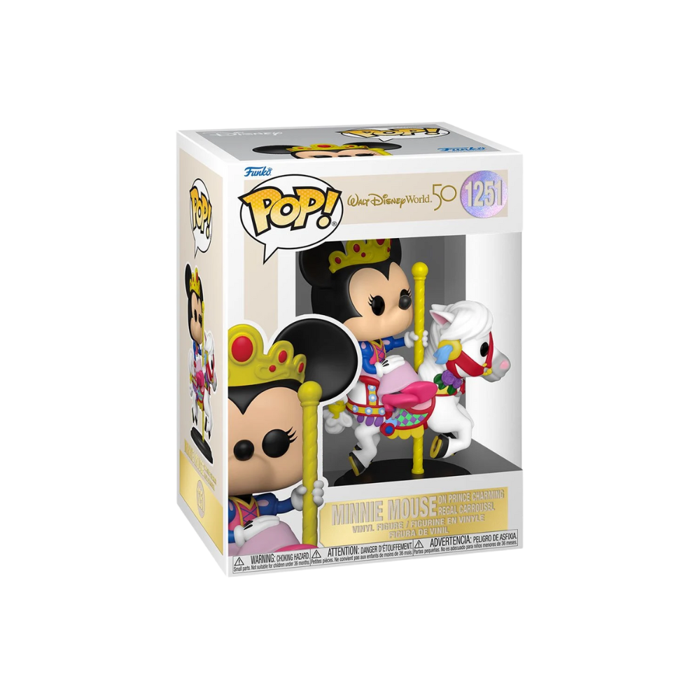 Walt Disney World 50th Anniversary Minnie Mouse on Prince Charming Regal Carrousel Pop! Vinyl Figure