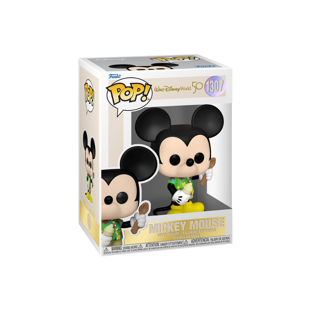 Walt Disney World 50th Anniversary Aloha Mickey Mouse Pop! Vinyl Figure