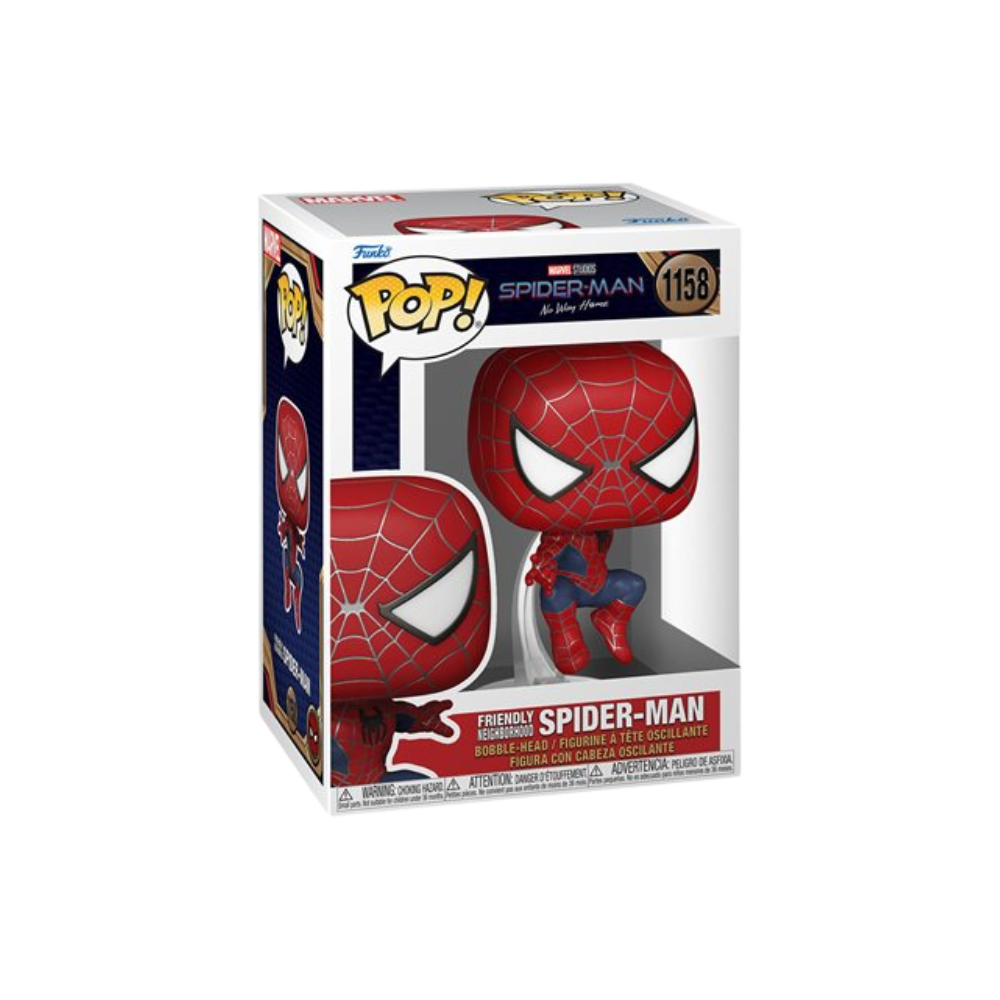 Spider-Man: No Way Home Friendly Neigborhood Spider-Man Leaping Pop! Vinyl Figure