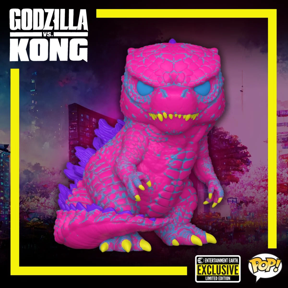 Godzilla vs. Kong Godzilla Black Light Pop! Vinyl - EE Excl.