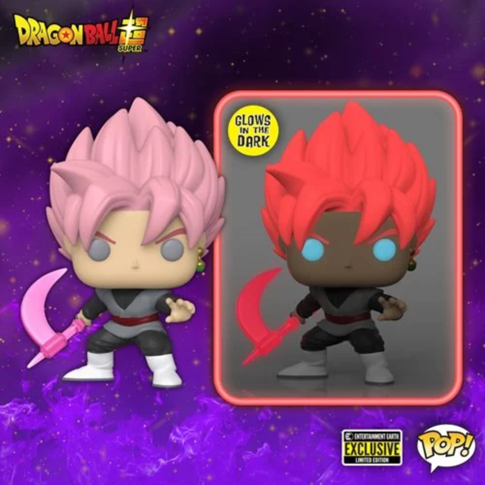 Dragon Ball Super Saiyan Rose Goku Black Glow-in-the-Dark Pop! Vinyl Figure - Entertainment Earth Exclusive